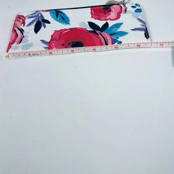 Guess White & Floral Flat Wallet/Pouch - Picture 3 of 9